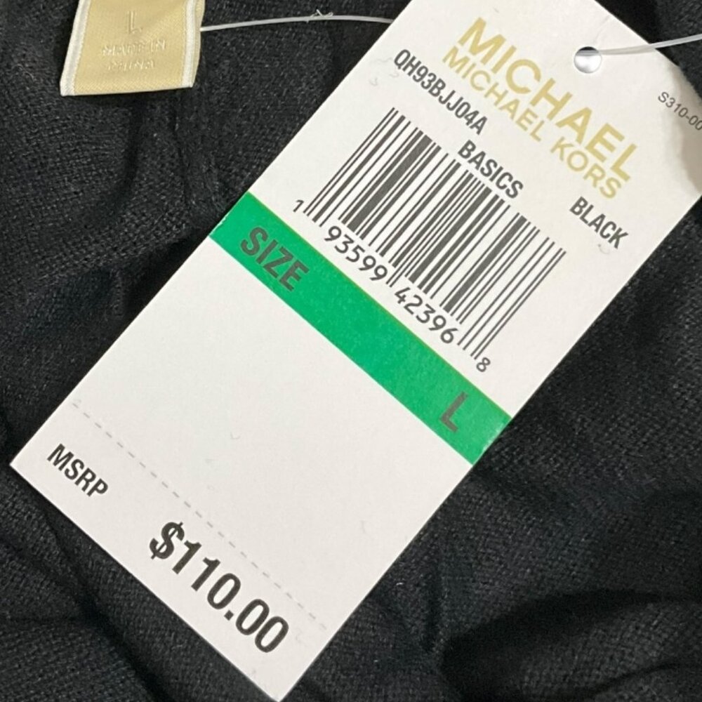 Michael Kors MK Lightweight Joggers Black/White Sweats Womens Size M/L NWT - Picture 6 of 8